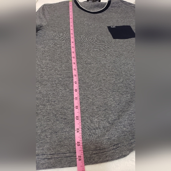 Michael Kors Men's T Shirt Round Neck Short Sleeve Blue Size M - Picture 7 of 7